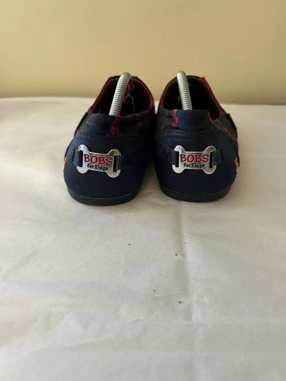 Skechers Women’s Navy Slip-On Flats with Pink Dogs Size 10 - Picture 5 of 6